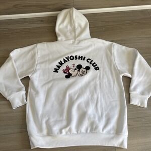 Nakayoshi Club‎ Tokyo Disney Resort Disney Hoodie Licensed Adult Size M White